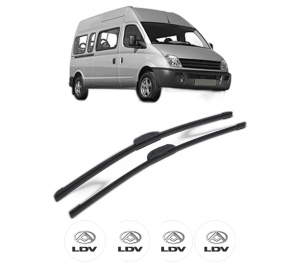 Set stergatoare LDV MAXUS Bus din 2005-2009, pentru parbriz auto, 2 bucati, Bosch Aerotwin Retrofit, din cauciuc siliconat rezistent, 4 Stickere Auto LDV v46187