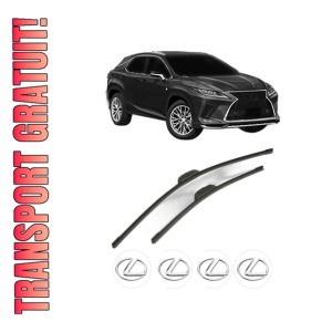 Set stergatoare LEXUS RX (_LA1_, _LH1_) din 2022-2023, pentru parbriz auto, 2 bucati, Bosch Aerotwin Retrofit, din cauciuc siliconat rezistent, 4 Stickere Auto LEXUS