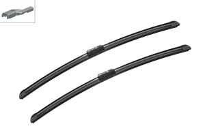 Set stergatoare MERCEDES-BENZ E-CLASS Convertible (A207) din 2010-2016, pentru parbriz auto, 2 bucati, Bosch Aerotwin, din cauciuc siliconat rezistent, 4 Stickere Auto MERCEDES-BENZ v50788
