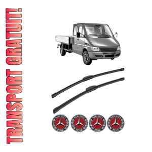 Set stergatoare MERCEDES-BENZ SPRINTER 5-t Platform/Chassis (B905) din 2001, pentru parbriz auto, 2 bucati, Bosch Aerotwin Retrofit, din cauciuc siliconat rezistent, 4 Stickere Auto MERCEDES-BENZ