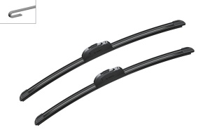 Set stergatoare MINI MINI (F55) din 2013-2017, pentru parbriz auto, 2 bucati, Bosch Aerotwin Retrofit, din cauciuc siliconat rezistent, 4 Stickere Auto MINI v50501