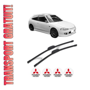 Set stergatoare MITSUBISHI COLT V (CJ_, CP_) din 1996-2003, pentru parbriz auto, 2 bucati, Bosch Aerotwin Retrofit, din cauciuc siliconat rezistent, 4 Stickere Auto MITSUBISHI