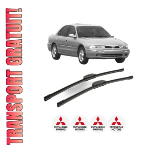 Set stergatoare MITSUBISHI GALANT VIII (EA_) din 1996-2000, pentru parbriz auto, 2 bucati, Bosch Aerotwin Retrofit, din cauciuc siliconat rezistent, 4 Stickere Auto MITSUBISHI