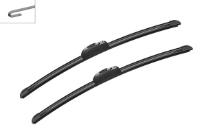 Set stergatoare NISSAN KUBISTAR Van (X76) din 2003-2009, pentru parbriz auto, 2 bucati, Bosch Aerotwin Retrofit, din cauciuc siliconat rezistent, 4 Stickere Auto NISSAN v51448
