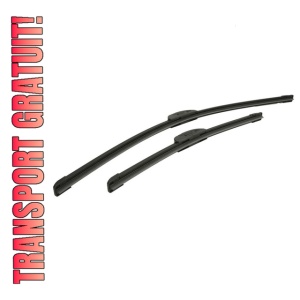 Set stergatoare NISSAN LEAF (ZE0) din 2010-2017, pentru parbriz auto, 2 bucati, Bosch Aerotwin Retrofit, din cauciuc siliconat rezistent, 4 Stickere Auto NISSAN