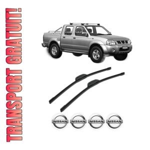 Set stergatoare NISSAN PICK UP (D22) din 1997-2002, pentru parbriz auto, 2 bucati, Bosch Aerotwin Retrofit, din cauciuc siliconat rezistent, 4 Stickere Auto NISSAN