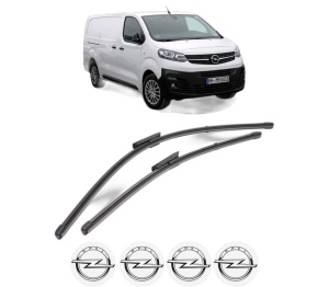 Set stergatoare OPEL VIVARO C Platform Cabin (K0) din 2020-2024, pentru parbriz auto, 2 bucati, Valeo Silencio Xtrm, din cauciuc siliconat rezistent, 4 Stickere Auto OPEL v35412