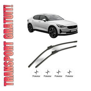 Set stergatoare POLESTAR POLESTAR 2 (534) din 2019-2023, pentru parbriz auto, 2 bucati, Bosch Aerotwin, din cauciuc siliconat rezistent, 4 Stickere Auto POLESTAR