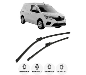 Set stergatoare RENAULT KANGOO III MPV din 2021-2022, pentru parbriz auto, 2 bucati, Valeo Silencio, din cauciuc siliconat rezistent, 4 Stickere Auto RENAULT - Img 1