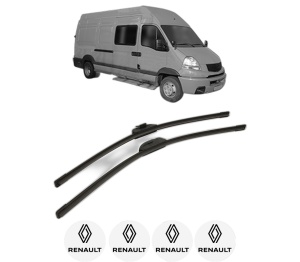 Set stergatoare RENAULT MASCOTT Van (FH_) din 1999-2004, pentru parbriz auto, 2 bucati, Bosch Aerotwin Retro Truck, din cauciuc siliconat rezistent, 4 Stickere Auto RENAULT v50947
