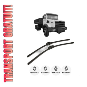 Set stergatoare RENAULT TRUCKS C din 2013, pentru parbriz auto, 2 bucati, Bosch Aerotwin Retro Truck, din cauciuc siliconat rezistent, 4 Stickere Auto RENAULT TRUCKS