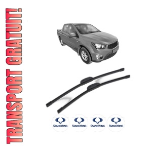 Set stergatoare SSANGYONG Actyon II din 2013, pentru parbriz auto, 2 bucati, Bosch Aerotwin Retrofit, din cauciuc siliconat rezistent, 4 Stickere Auto SSANGYONG