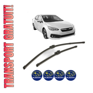 Set stergatoare SUBARU IMPREZA Hatchback (GT_) din 2016-2017, pentru parbriz auto, 2 bucati, Valeo Silencio Xtrm, din cauciuc siliconat rezistent, 4 Stickere Auto SUBARU