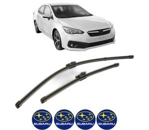Set stergatoare SUBARU IMPREZA Hatchback (GT_) din 2016-2017, pentru parbriz auto, 2 bucati, Valeo Silencio Xtrm, din cauciuc siliconat rezistent, 4 Stickere Auto SUBARU v35052