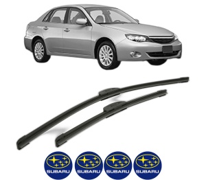 Set stergatoare SUBARU IMPREZA Saloon (GJ_) din 2012-2016, pentru parbriz auto, 2 bucati, Bosch Aerotwin Retrofit, din cauciuc siliconat rezistent, 4 Stickere Auto SUBARU v44367