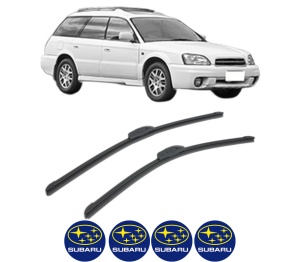 Set stergatoare SUBARU LEGACY III Estate (BH) din 1998-2000, pentru parbriz auto, 2 bucati, Bosch Aerotwin Retrofit, din cauciuc siliconat rezistent, 4 Stickere Auto SUBARU v46607