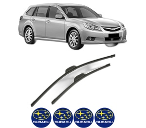 Set stergatoare SUBARU LEGACY V Estate (BR) din 2009-2014, pentru parbriz auto, 2 bucati, Bosch Aerotwin Retrofit, din cauciuc siliconat rezistent, 4 Stickere Auto SUBARU v43947