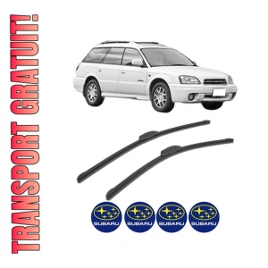 Set stergatoare SUBARU OUTBACK (BE, BH) din 2000, pentru parbriz auto, 2 bucati, Bosch Aerotwin Retrofit, din cauciuc siliconat rezistent, 4 Stickere Auto SUBARU