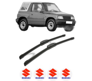 Set stergatoare SUZUKI VITARA Cabrio (ET) din 2002, pentru parbriz auto, 2 bucati, Bosch Aerotwin Retrofit, din cauciuc siliconat rezistent, 4 Stickere Auto SUZUKI v41657