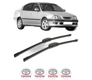 Set stergatoare TOYOTA AVENSIS (_T22_) din 1997-2002, pentru parbriz auto, 2 bucati, Bosch Aerotwin Retrofit, din cauciuc siliconat rezistent, 4 Stickere Auto TOYOTA v48157