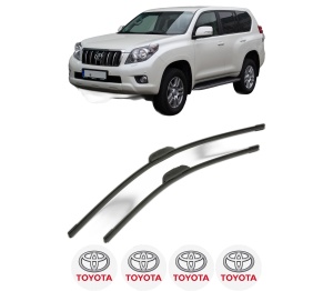 Set stergatoare TOYOTA LAND CRUISER VAN (_J15_) din 2011, pentru parbriz auto, 2 bucati, Bosch Aerotwin Retrofit, din cauciuc siliconat rezistent, 4 Stickere Auto TOYOTA v52387