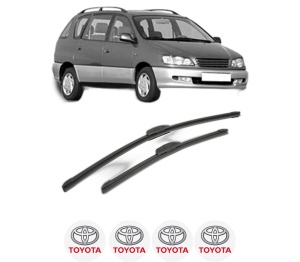 Set stergatoare TOYOTA PICNIC (_XM1_) din 1996-2001, pentru parbriz auto, 2 bucati, Bosch Aerotwin Retrofit, din cauciuc siliconat rezistent, 4 Stickere Auto TOYOTA v45647