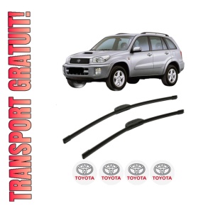 Set stergatoare TOYOTA RAV 4 II (_A2_) din 2000-2005, pentru parbriz auto, 2 bucati, Bosch Aerotwin Retrofit, din cauciuc siliconat rezistent, 4 Stickere Auto TOYOTA