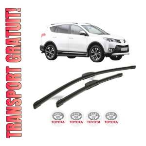 Set stergatoare TOYOTA RAV 4 IV VAN (_A4_) din 2012-2015, pentru parbriz auto, 2 bucati, Bosch Aerotwin Retrofit, din cauciuc siliconat rezistent, 4 Stickere Auto TOYOTA