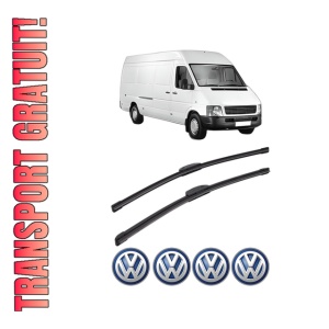 Set stergatoare Volkswagen LT 28-46 II Van (2DA, 2DD, 2DH) din 1996-2002, pentru parbriz auto, 2 bucati, Bosch Aerotwin Retrofit, din cauciuc siliconat rezistent, 4 Stickere Auto Volkswagen