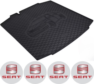 Set tavita portbagaj Seat Toledo 2012-2019 si 4 stickere rotunde Seat accesorii pentru autoturismul tau - masina v4180