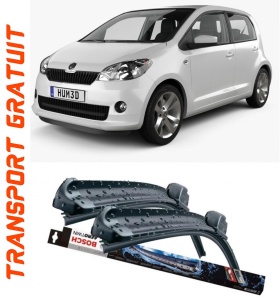 Skoda Citigo Set 2 stergatoare parbriz Bosch Bosch Aerotwin compatibile cu Skoda Citigo 2011-2019 (60 cm / 40 cm) accesorii pentru autoturismul tau - masina v133975