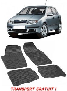 Skoda Fabia I, Hatchback, fabricat din 2000 - 2007, set covorase auto dedicate, din cauciuc 100% Premium - Transport Gratuit accesorii pentru autoturismul tau - masina v37908