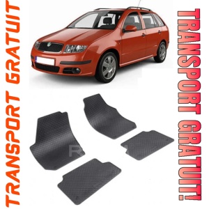 Skoda Fabia II fabricat din 03.2007 - 10.2014, Combi, set covorase auto dedicate, din cauciuc 100% Premium