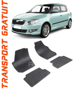 Skoda Fabia II fabricat din 03.2007 - 10.2014, Hatchback, set covorase auto dedicate, din cauciuc 100% Premium accesorii pentru autoturismul tau - masina v151275