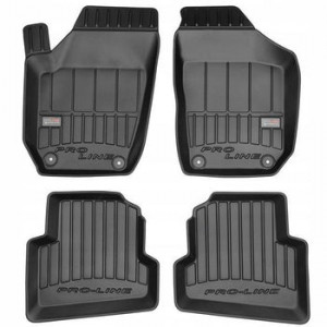 Skoda Fabia II, Hatchback, Din 03.2007 - 10.2014 , Set Covorase Auto Tip Tavita Premium 3D, din cauciuc accesorii pentru autoturismul tau - masina v172195