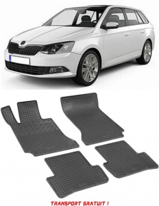 Skoda Fabia III, Combi, fabricat din 11.2014 - Prezent, set covorase auto dedicate, din cauciuc 100% Premium - Transport Gratuit accesorii pentru autoturismul tau - masina v37890