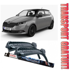 Skoda Fabia IV Set 2 stergatoare parbriz Bosch Aerotwin 600/475mm compatibile cu Skoda Fabia IV (2021-prezent) (65 cm / 45 cm)