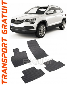 Skoda Karoq, fabricat din 2017 - Prezent, Suv, set covorase auto dedicate, din cauciuc 100% Premium accesorii pentru autoturismul tau - masina v153695