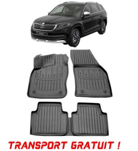 Skoda Kodiaq (2016-) Set covorase auto cauciuc G.Modern Line 3D transport gratuit accesorii pentru autoturismul tau - masina v49913