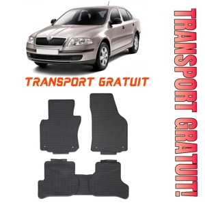 Skoda Octavia II Clasic din 2004 pana 2013 Set 5 covorase auto cauciuc