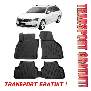 Skoda Octavia III (A7) (2013-2020) Set covorase auto cauciuc G.Modern Line 3D transport gratuit