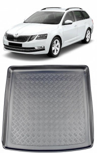 Skoda Octavia III Combi din 05.2013 - 05.2020, Tavita Pentru Portbagaj Lux Premium Dedicata, Portbagaj Superior *3 accesorii pentru autoturismul tau - masina v202614