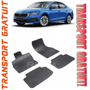 Skoda Octavia IV fabricat din 06.2020 - Prezent, Hatchback, set covorase auto dedicate, din cauciuc 100% Premium
