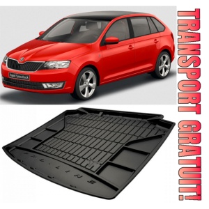 Skoda Rapid Spaceback Hatchback din 10.2013 - 03.2019, Tavita Pentru Portbagaj Lux Premium Dedicata, Portbagaj Inferior *3