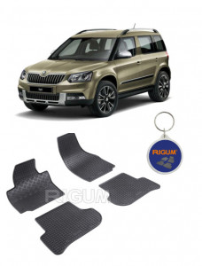 Skoda Yeti, Hatchback, fabricat din 06.2009 - 11.2017, set covorase auto dedicate, din cauciuc 100% Premium accesorii pentru autoturismul tau - masina v158606