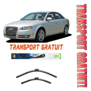 Stergatoare Audi A4 B7 Convertible Set 2 stergatoare parbriz Valeo 600/475mm pentru Audi A4 B7 Convertible (8HE) (2005-2009) (55 cm / 55 cm)