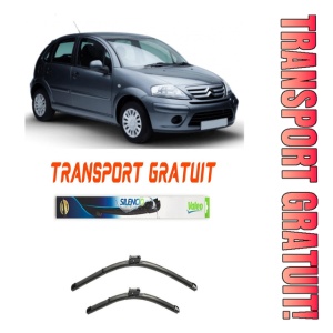Stergatoare Citroen C3 Set 2 stergatoare parbriz Valeo 60 cm/45 cm pentru Citroen C3 I (Fc_, Fn_) din 2002-2010 (60 cm / 45 cm)