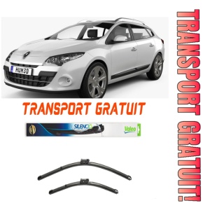 Stergatoare Renault Megane III Grandtour Set 2 stergatoare parbriz Valeo 60 cm/40 cm pentru Renault Megane III Grandtour (Kz0/1) din 2008-2015 (60 cm / 40 cm)