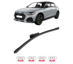 Stergator lamela spate AUDI A1 Allstreet (GBH) din 2022, pentru luneta auto, Bosch Aerotwin, din cauciuc siliconat rezistent, 4 Stickere Auto AUDI v26092
