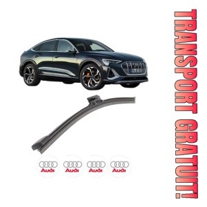 Stergator lamela spate AUDI E-TRON Sportback (GEA) din 2019, pentru luneta auto, Bosch Aerotwin, din cauciuc siliconat rezistent, 4 Stickere Auto AUDI